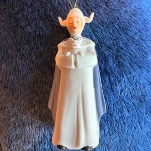 Vintage 1984 Nun with Rabbit Bisque Ornament by Howard Kaplan.